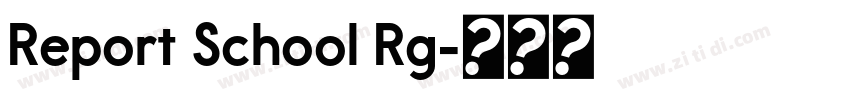 Report School Rg字体转换 Report School Rg字体转换